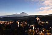 view to the Volcano Ngauruhoe, Tongariro National Park, North Island, New Zealand
