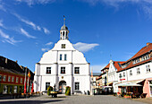 Market Square in Wolgast, Ostseeküste, Mecklenburg-Western Pomerania, Germany