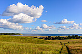 Blick vom Bakenberg, Moenchgut, Rügen, Ostseeküste, Mecklenburg-Vorpommern, Deutschland