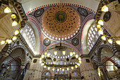 Süleymaniye Moschee von innen, Istanbul, Türkei