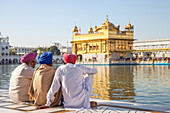 Golden temple in Amritsar, Punjab, India, Asia