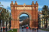 Arc de Triomf by Josep Vilaseca i Casanovas, Parc de la Ciutadella, Barcelona, Catalonia, Spain, Europe