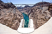 Hoover Dam and lake, border of Arizona and Nevada, United States of America, North America