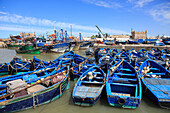 Skala du Port, fishing boats and Harbor, Essaouira, Morocco, Atlantic Coast, North Africa, Africa