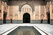 Medersa Ben Youssef, Madrasa, 16th century College, UNESCO World Heritage Site, Marrakesh (Marrakech), Morocco, North Africa, Africa