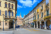 Street view of Saint Anthony of Padua Basilica, Padua, Veneto, Italy, Europe