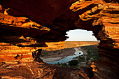 View through Nature's Window to Murchison River