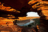 Blick durch das Nature's Window auf den Murchison River, Kalbarri NP, Westaustralien, Australien