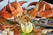 Cooked mud crab is a delicacy in Northern Australia