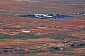 View from the viewpoint Mirador Morro Verlosa at Antigua, Fuerteventura, Canary Islands, Islas Canarias, Atlantic Ocean, Spain, Europe