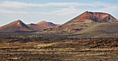 Montanas del Fuego de Timanfaya, Feuerberge, Lanzarote, Kanaren, Kanarische Inseln, Islas Canarias, Spanien, Europa