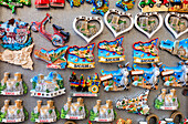 Details of typical souvenirs of Sicily, Italy, Europe