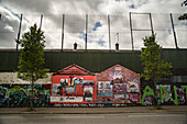 Peace Wall, Belfast, Ulster, Northern Ireland, United Kingdom, Europe