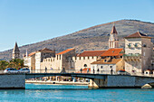 Cityscape of the old town of Trogir, UNESCO World Heritage Site, Croatia, Europe