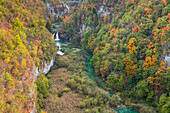 Korana River near Plitvice Lakes during autumn, Croatia, Europe