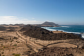 The island of Lobos off the coast of Fuerteventura near Corralejo, Lobos, Canary Islands, Spain, Atlantic, Europe