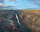 River in gorge, Rio Grande Gorge, Rio Grande del Norte National Monument, New Mexico