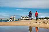 Pier, Ahlbeck, Usedom island, Mecklenburg-Western Pomerania, Germany