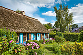 Thatched house, Warthe, Lieper Winkel, Usedom island, Mecklenburg-Western Pomerania, Germany