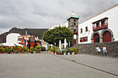 Plaza de Santo Domingo, Platz, Santa Cruz de La Palma, Hauptstadt der Insel, UNESCO Biosphärenreservat, La Palma, Kanarische Inseln, Spanien, Europa