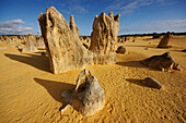 Eroded limestone pinnacles, Pinnacle Desert, Nambung National Park, Western Australia, Australia