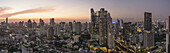 Skyline, view from Zoom Bar, Anantara Sathorn, Bangkok, Thailand