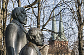 Karl Marx and Friedrich Engels monument in Berlin, Germany