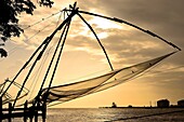 Chinese fishing nets in Fort Kochi, Kerala, India