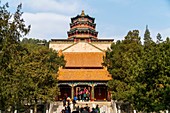 Tower of Buddhist Incense, Summer Palace, Beijing, People's Republic of China, Asia.