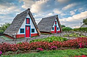 Traditional Madeirense home at Santana, Madeira, Portugal.