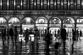 People walking in St. Mark's square, Venice, Veneto, Italy