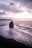 Reynisfjara beach from Dyrholaey viewpoint, Vik, Southern Iceland