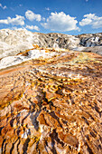 Mineral deposition at Mammoth Hot Springs, Yellowstone Natural Park; Wyoming; USA