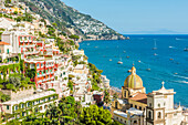 Positano, Amalfi coast, Salerno, Campania, Italy. Positano cityscape