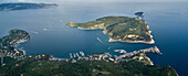 aerial view of portovenere gulf, municipality of portovenere, La Spezia provence, Liguria, Italy, Europe