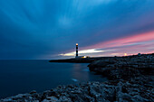 sunset at cap d'Artrutx, municipality of Ciutadella, Menorca, Balearic Island, South Spain, Europe