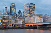City of London with London Bridge, London, Great Britain, UK