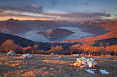 Colmi of Sulzano, lake Iseo, Brescia district, Lombardy, Italy.