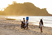 Filipinos in Nacpan Beach, El Nido, Palawan, Philippines