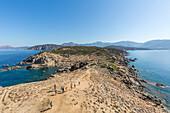 Overview of promontory from Tower of Omigna (Tour d'Omigna), Cargese, Corsica, France