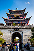 Wuhua Tower, old city Dali, Yunnan Province, China, Asia, Asian, East Asia, Far East