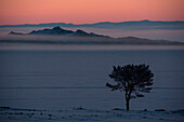 Dusk at Lake Baikal, Irkutsk region, Siberia, Russia