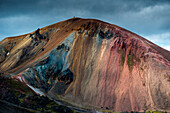 Colored mountain in highlands of Iceland, Landmannalaugar, Southern Iceland, Iceland