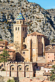 El Salvador Cathedral, Albarracin, Teruel, Aragon, Spain, Europe
