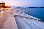 The sea organ, Zadar, Zadar county, Dalmatia region, Croatia, Europe