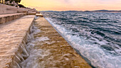 The sea organ, Zadar, Zadar county, Dalmatia region, Croatia, Europe