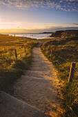 Port Bara, Brittany, France. The wild coast of Quiberon peninsula.