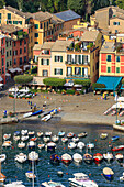 Harbor and picturesque village of Portofino, province of Genoa, Liguria, Italy