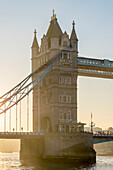 Photograph of Tower Bridge at sunrise, London, England, UK
