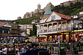 At Maidan place, in the evening in the Old town, Tbilisi, Georgia